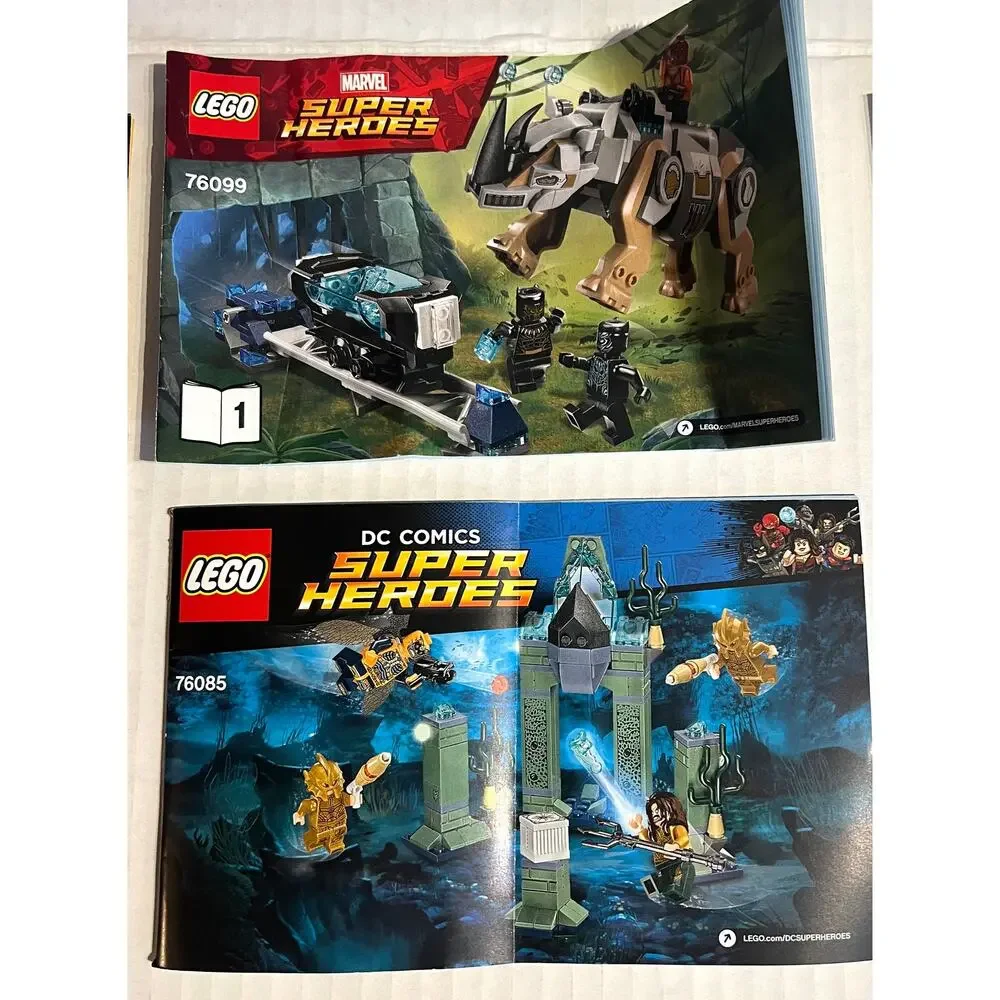 LOT of LEGO Super Heroes Instruction Manuals ONLY (no legos) Lot #4
